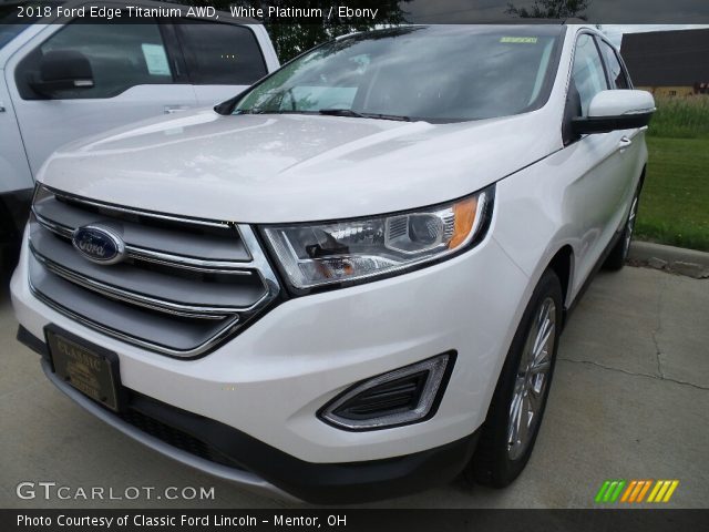 2018 Ford Edge Titanium AWD in White Platinum