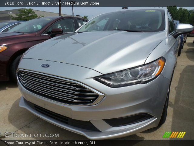 2018 Ford Fusion S in Ingot Silver