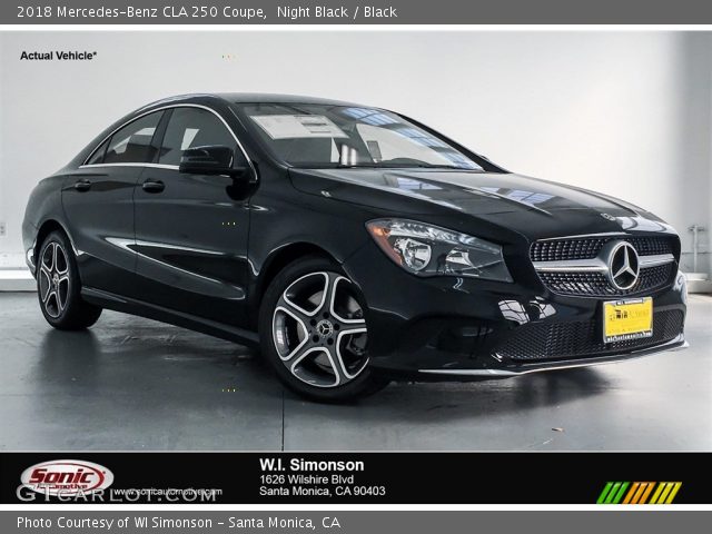 2018 Mercedes-Benz CLA 250 Coupe in Night Black