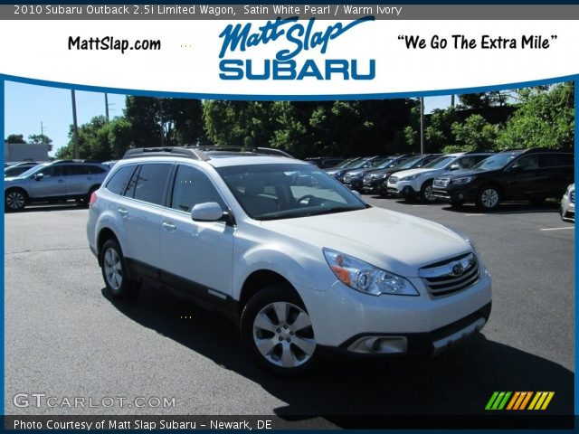 2010 Subaru Outback 2.5i Limited Wagon in Satin White Pearl