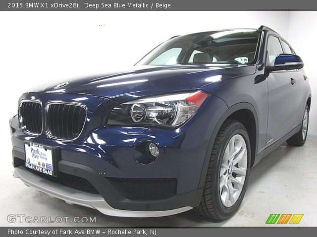 2015 BMW X1 xDrive28i in Deep Sea Blue Metallic