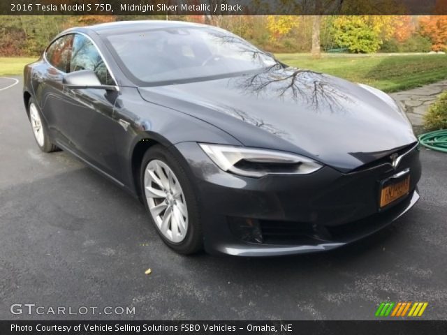 2016 Tesla Model S 75D in Midnight Silver Metallic