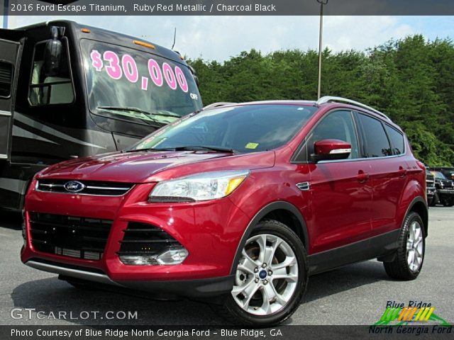 2016 Ford Escape Titanium in Ruby Red Metallic