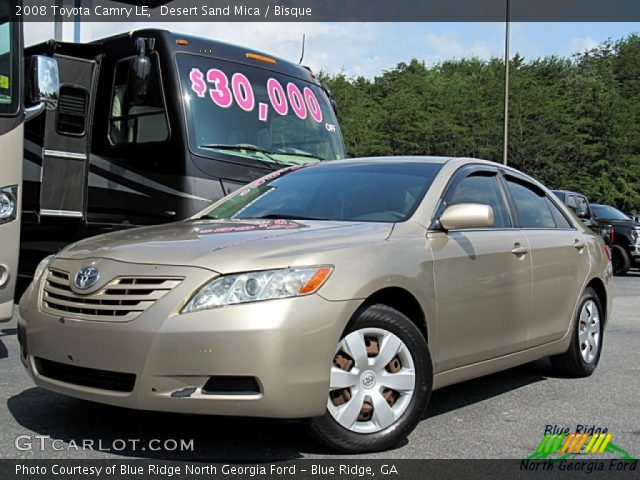 2008 Toyota Camry LE in Desert Sand Mica