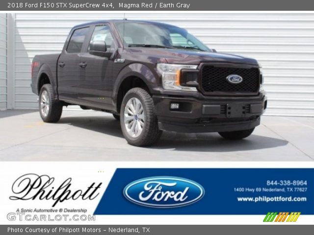 2018 Ford F150 STX SuperCrew 4x4 in Magma Red