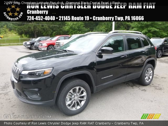 2019 Jeep Cherokee Latitude Plus 4x4 in Diamond Black Crystal Pearl
