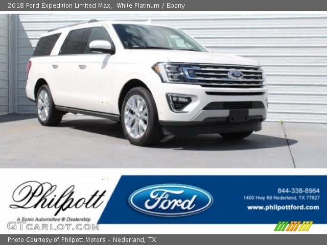 2018 Ford Expedition Limited Max in White Platinum