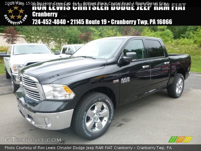 2018 Ram 1500 Big Horn Crew Cab 4x4 in Brilliant Black Crystal Pearl