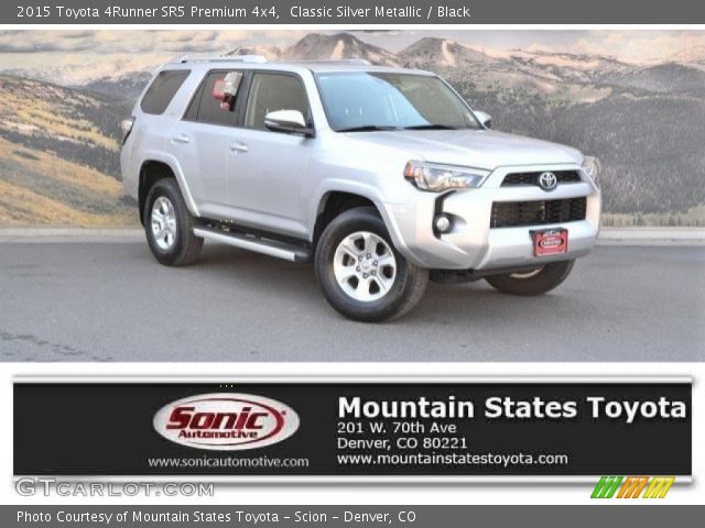 2015 Toyota 4Runner SR5 Premium 4x4 in Classic Silver Metallic
