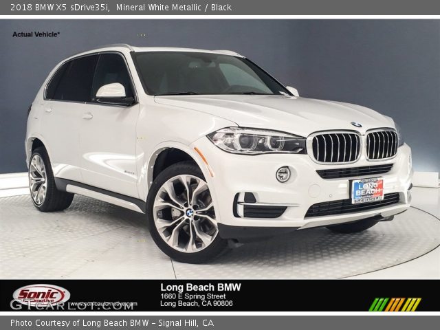 Mineral White Metallic - 2018 BMW X5 sDrive35i - Black ...