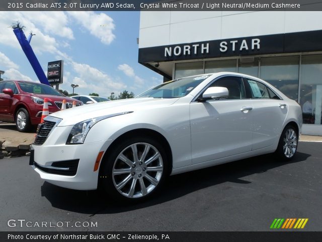 2015 Cadillac ATS 2.0T Luxury AWD Sedan in Crystal White Tricoat