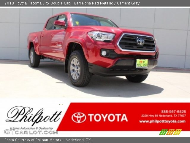 2018 Toyota Tacoma SR5 Double Cab in Barcelona Red Metallic