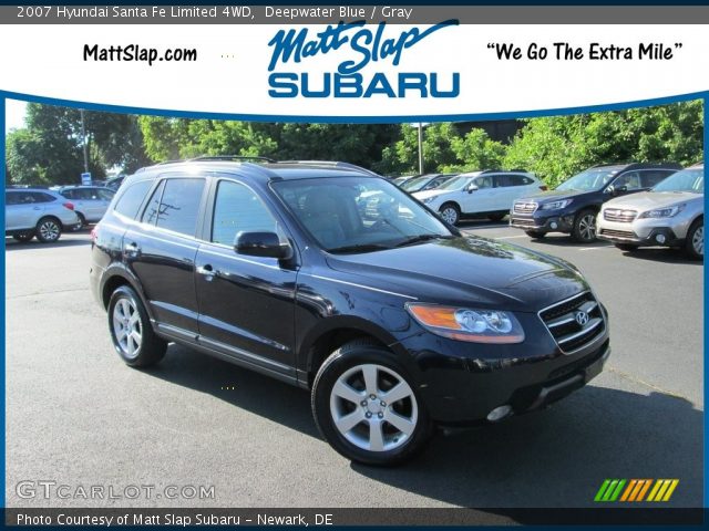 2007 Hyundai Santa Fe Limited 4WD in Deepwater Blue