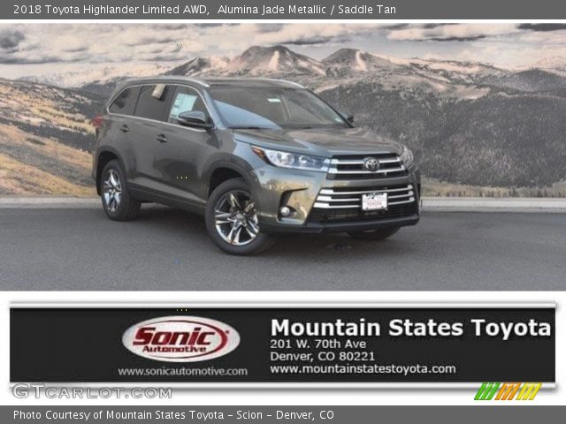 2018 Toyota Highlander Limited AWD in Alumina Jade Metallic