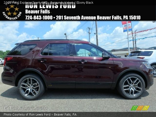2018 Ford Explorer Sport 4WD in Burgundy Velvet