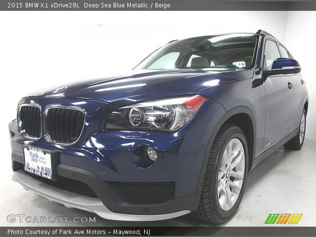 2015 BMW X1 xDrive28i in Deep Sea Blue Metallic