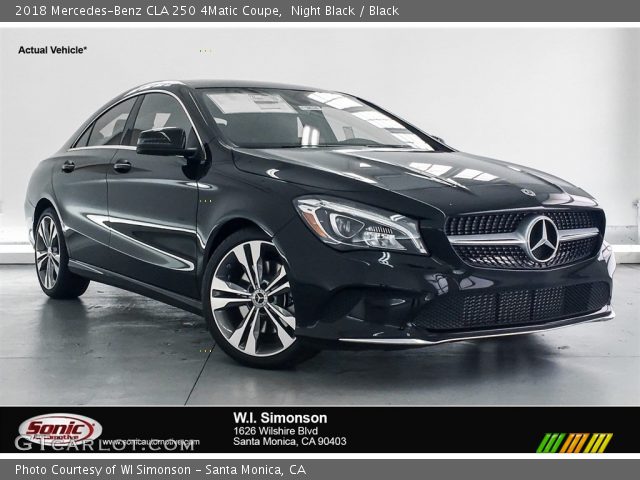 2018 Mercedes-Benz CLA 250 4Matic Coupe in Night Black