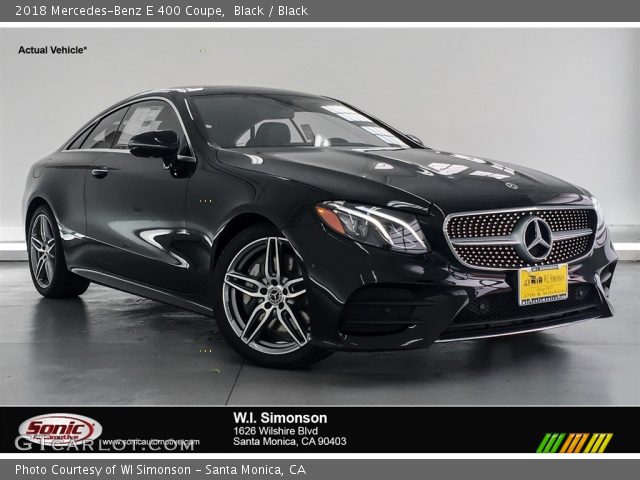 2018 Mercedes-Benz E 400 Coupe in Black