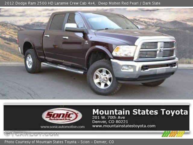 2012 Dodge Ram 2500 HD Laramie Crew Cab 4x4 in Deep Molten Red Pearl
