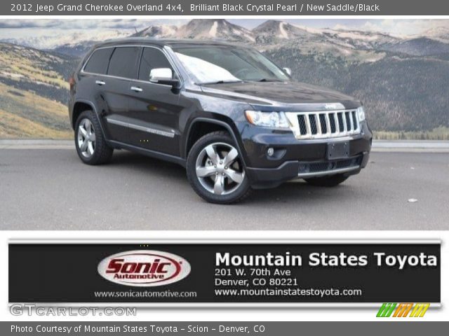 2012 Jeep Grand Cherokee Overland 4x4 in Brilliant Black Crystal Pearl