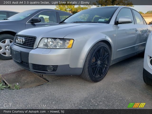 2003 Audi A4 3.0 quattro Sedan in Light Silver Metallic