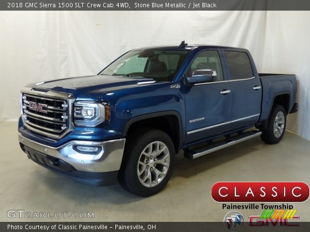 2018 GMC Sierra 1500 SLT Crew Cab 4WD in Stone Blue Metallic