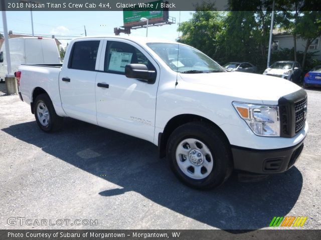 2018 Nissan Titan S Crew Cab 4x4 in Glacier White