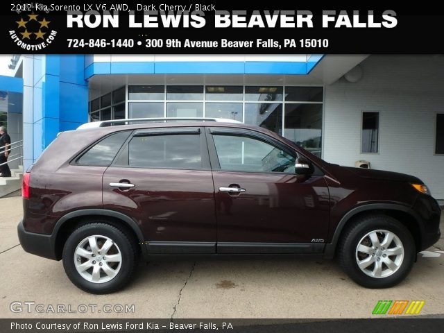 2012 Kia Sorento LX V6 AWD in Dark Cherry