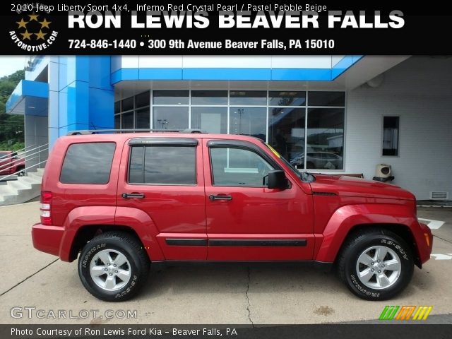 2010 Jeep Liberty Sport 4x4 in Inferno Red Crystal Pearl
