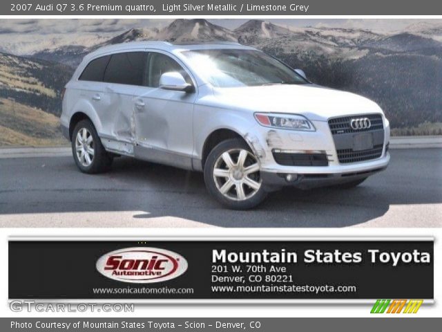 2007 Audi Q7 3.6 Premium quattro in Light Silver Metallic