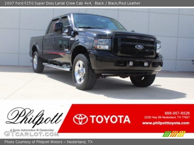 2007 Ford F250 Super Duty Lariat Crew Cab 4x4 in Black