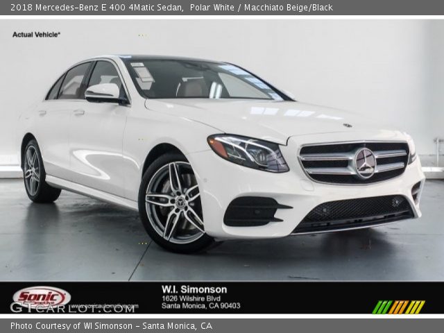 2018 Mercedes-Benz E 400 4Matic Sedan in Polar White