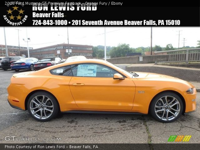 2018 Ford Mustang GT Premium Fastback in Orange Fury