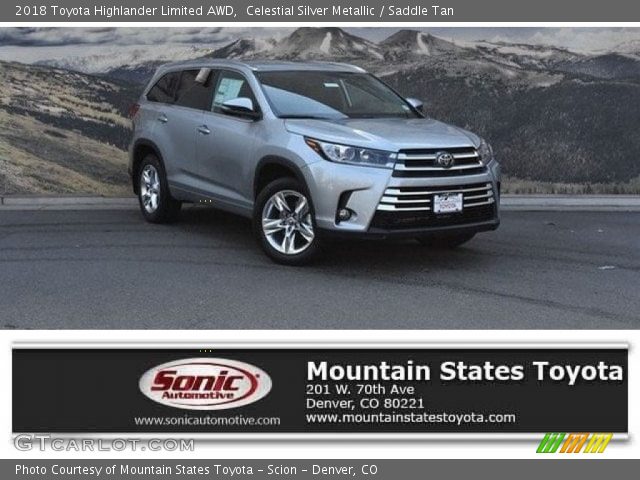 2018 Toyota Highlander Limited AWD in Celestial Silver Metallic