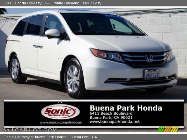 2015 Honda Odyssey EX-L in White Diamond Pearl