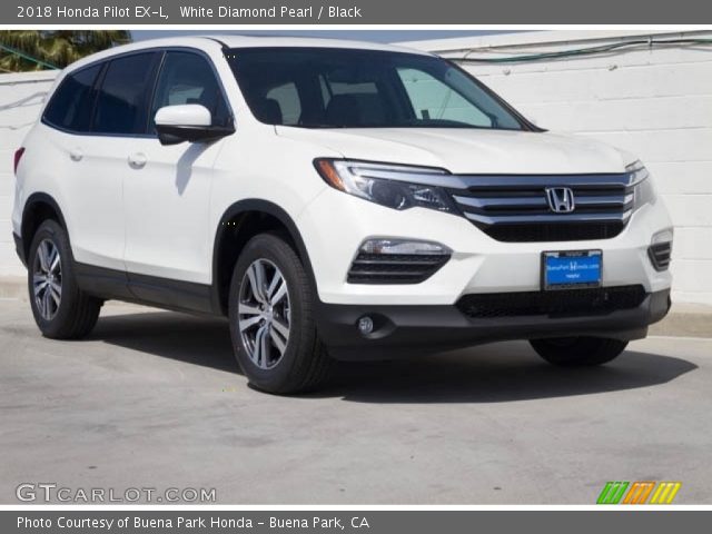 2018 Honda Pilot EX-L in White Diamond Pearl