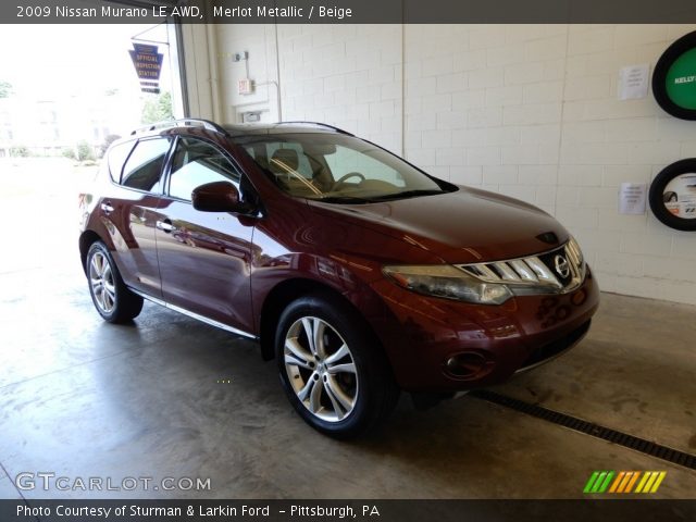 2009 Nissan Murano LE AWD in Merlot Metallic