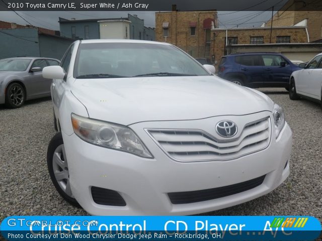 2010 Toyota Camry LE in Super White
