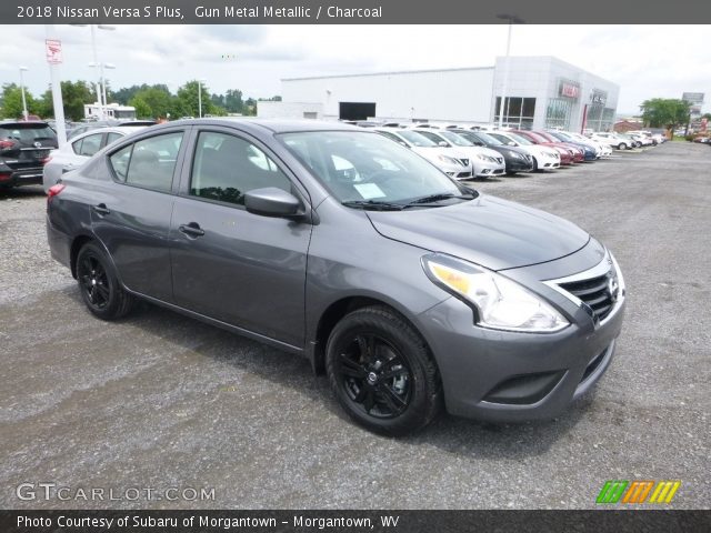 2018 Nissan Versa S Plus in Gun Metal Metallic