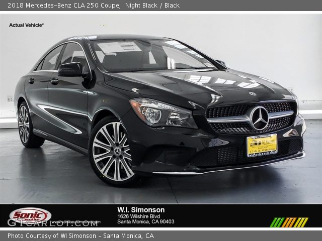 2018 Mercedes-Benz CLA 250 Coupe in Night Black