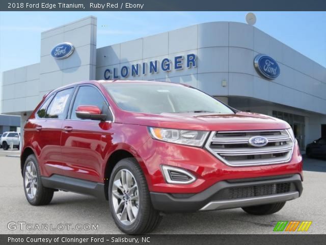 2018 Ford Edge Titanium in Ruby Red