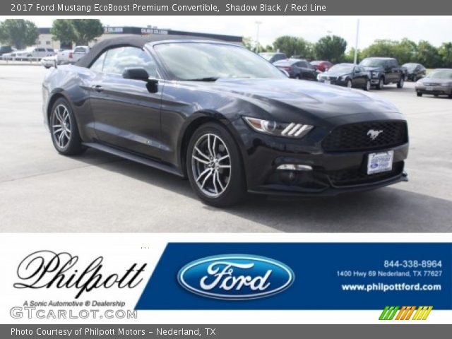 2017 Ford Mustang EcoBoost Premium Convertible in Shadow Black