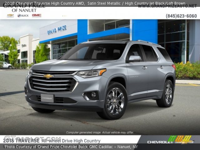 2018 Chevrolet Traverse High Country AWD in Satin Steel Metallic