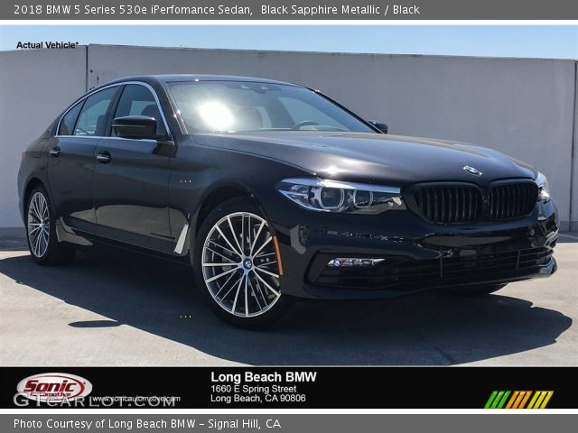 2018 BMW 5 Series 530e iPerfomance Sedan in Black Sapphire Metallic