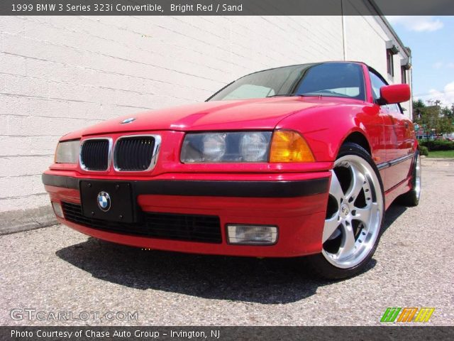 1999 BMW 3 Series 323i Convertible in Bright Red