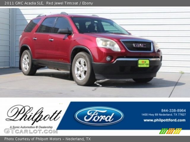 2011 GMC Acadia SLE in Red Jewel Tintcoat