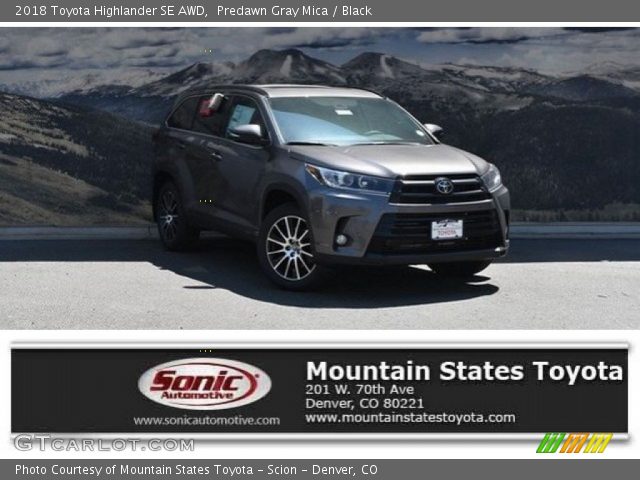 2018 Toyota Highlander SE AWD in Predawn Gray Mica