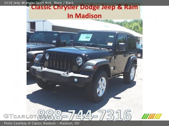 2018 Jeep Wrangler Sport 4x4 in Black