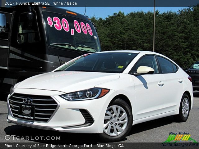 2017 Hyundai Elantra SE in White