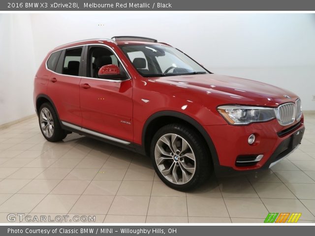 2016 BMW X3 xDrive28i in Melbourne Red Metallic